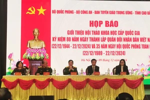 Hội thảo khoa học cấp quốc gia kỷ niệm 80 năm Ngày thành lập Quân đội nhân dân Việt Nam