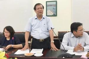Ông Nguyễn Ngọc Oai chủ trì cuộc họp báo về việc EU “rút thẻ vàng” thủy sản Việt Nam