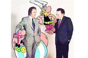 Rene Goscinny (phải) cùng Albert Uderzo xây dựng thành công nhân vật Asterix