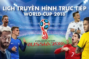 LỊCH TRUYỀN HÌNH TRỰC TIẾP WORLD CUP 2018 - ĐÀI VTV