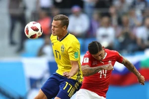 Thụy Điển - Thụy Sĩ 1-0, người hùng Forsberg ghi bàn duy nhất