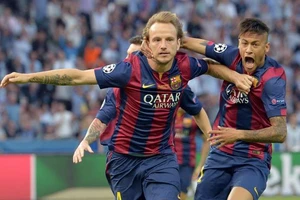 Ivasn Rakitic và Neymar ở Barca.