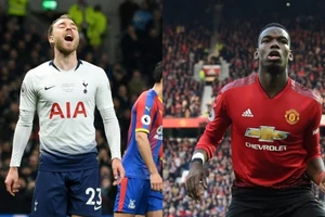 Christian Eriksen và Paul Pogba