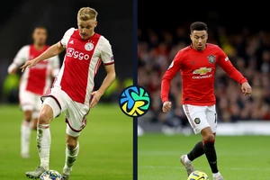 Donny van de Beek và Jesse Lingard.