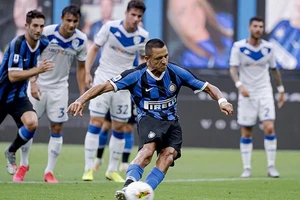 Alexis Sanchez trong màu áo Inter