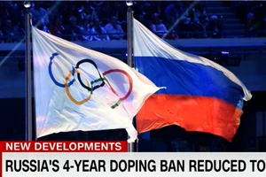 Quốc kỳ Nga sẽ không hiện diện ở Olympic 2020 và World Cup 2022