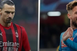 Zlatan Ibrahimovic (Milan) và Mertens (Napoli)