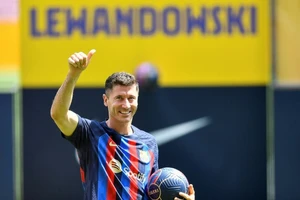 Robert Lewandowski trong màu áo Barcelona