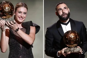 Alexia Putellas và Karim Benzema nhận Quả bóng vàng 2022