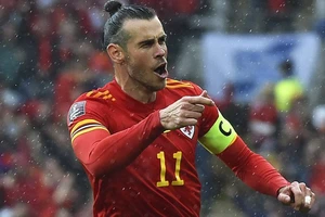 Garetrh Bale trong màu áo tuyển Xứ Wales
