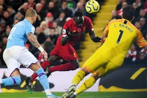 Một pha ghi bàn của Sadio Mane trước Man City