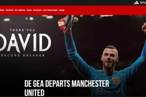 Trang web chính thức của Man United nói lời chia tay De Gea