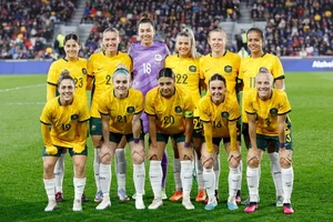 Đội tuyển Australia thực sự phấn khích khi được Cathy Freman ghé thăm