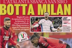 Trang nhất tờ Gazzetta dello Sport