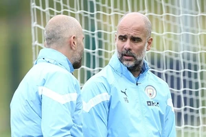 Pep Guardiola và Enzo Maresca (khi còn ở Man City)