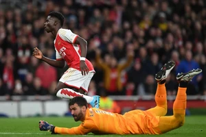 Saka là nhân tố quyết định khi Arsenal thắng Liverpool mùa trước