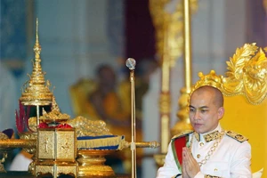 Quốc vương Norodom Sihamoni (Ảnh : PHNOM PENH POST