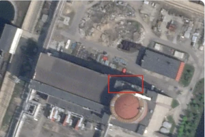 Nhà máy điện hạt nhân Zaporizhzhia ở miền Nam Ukraine được chụp từ vệ tinh. Ảnh: X