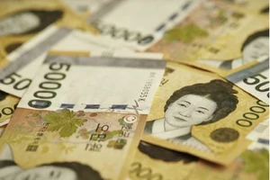 Đồng won của Hàn Quốc đã giảm hơn 7% so với đồng USD trong năm nay. Ảnh: QNA