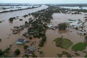 Lũ lụt nhấn chìm bang Rio Grande do Sul, miền Nam Brazil. Ảnh: FMT