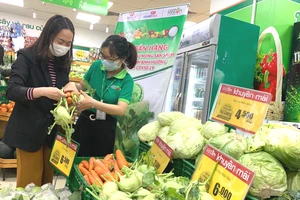 Nhiều sản phẩm nông sản của Hải Dương được bày bán tại hệ thống cửa hàng Co.opFood Hà Nội