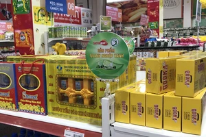Nhiều sản phẩm của Doanh nghiệp xanh được bày bán tại hệ thống siêu thị và cửa hàng tiện lợi của Satra