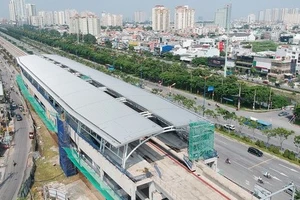 Dự án xây dựng đường sắt đô thị TPHCM tuyến số 1 (Bến Thành – Suối Tiên). Ảnh: CAO THĂNG