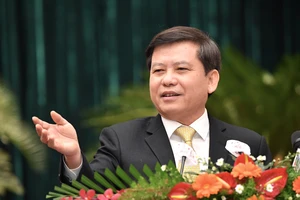 Viện trưởng Viện KSND Tối cao Lê Minh Trí phát biểu tại hội nghị triển khai công tác kiểm sát năm 2022 của Viện KSND TPHCM, ngày 14-1. Ảnh: VIỆT DŨNG