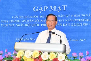 Chủ tịch UBND TPHCM Phan Văn Mãi: Cán bộ quân đội nghỉ hưu là nguồn lực rất quan trọng của TPHCM