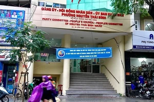 Trụ sở UBND phường Nguyễn Thái Bình.