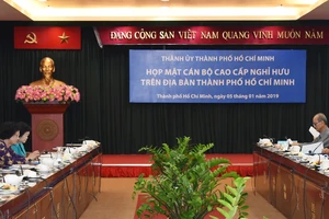 Phó Bí thư Thành ủy TPHCM Võ Thị Dung, phát biểu tại buổi họp mặt. Ảnh: CAO THĂNG