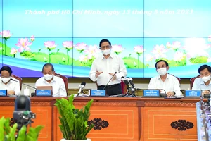 Thủ tướng Phạm Minh Chính phát biểu tại buổi làm việc. Ảnh: VIỆT DŨNG