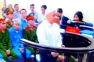 Nguyễn Đức Kiên tại phiên tòa xét xử phúc thẩm tháng 11-2014. Ảnh: T.L
