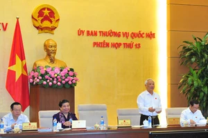 Phó chủ tịch Quốc hội Uông Chu Lưu điều hành nội dung họp về Luật Lý lịch tư pháp
