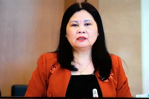 ĐB Trần Thị Dung phát biểu tại phiên họp