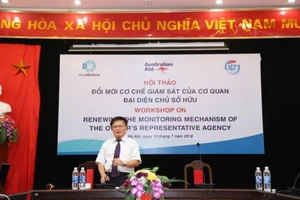 Viện trưởng CIEM, TS Nguyễn Đình Cung phát biểu tại hội thảo 