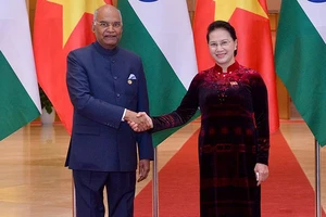 Chủ tịch Quốc hội Nguyễn Thị Kim Ngân hội kiến với Tổng thống Ấn Độ Nath Kovind