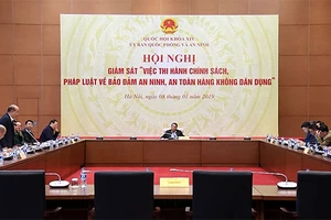 Chủ nhiệm Ủy ban Quốc phòng và An ninh Võ Trọng Việt chủ trì Hội nghị giám sát về bảo đảm an ninh, an toàn hàng không dân dụng
