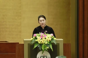 Chủ tịch Quốc hội Nguyễn Thị Kim Ngân đọc diễn văn bế mạc kỳ họp 