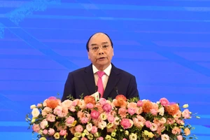Thủ tướng Việt Nam Nguyễn Xuân Phúc phát biểu khai mạc Hội nghị Cấp cao ASEAN lần thứ 36. Ảnh: QUANG PHÚC