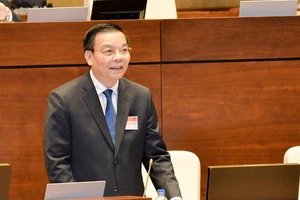 Bộ trưởng Khoa học - Công nghệ Chu Ngọc Anh trong một phiên họp của Quốc hội