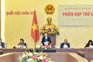 Chủ tịch Quốc hội Nguyễn Thị Kim Ngân chủ trì Phiên họp thứ 4 của Hội đồng Bầu cử Quốc gia ​ ​