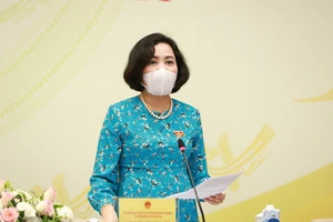 Trưởng ban Công tác đại biểu Nguyễn Thị Thanh. Ảnh: QUANG PHÚC 