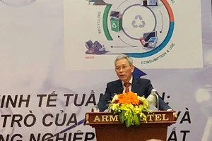 Ông Nguyễn Văn Thanh, Cục trưởng Cục Hoá chất, Bộ Công thương phát biểu khai mạc hội thảo 