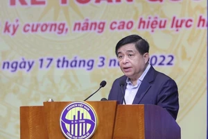 ​ Bộ trưởng Bộ KH-ĐT Nguyễn Chí Dũng phát biểu khai mạc hội nghị