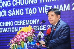 Bộ trưởng Bộ KH-ĐT Nguyễn Chí Dũng phát biểu tại sự kiện. Ảnh: TTXVN