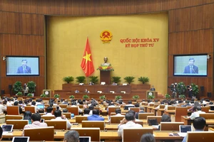 Quang cảnh phiên họp toàn thể của Quốc hội ngày 8-11. Ảnh minh họa