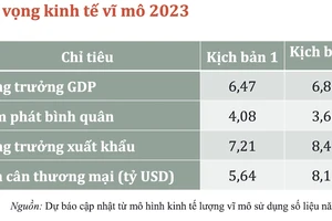 Năm 2023, GDP Việt Nam có thể tăng trưởng 6,83%
