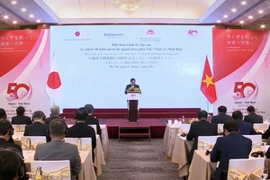 Thủ tướng Phạm Minh Chính phát biểu tại hội thảo kinh tế cấp cao Việt Nam - Nhật Bản