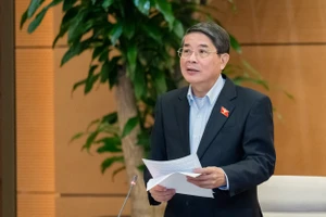 Phó Chủ tịch Quốc hội Nguyễn Đức Hải điều hành phiên họp. Ảnh: QUANG PHÚC